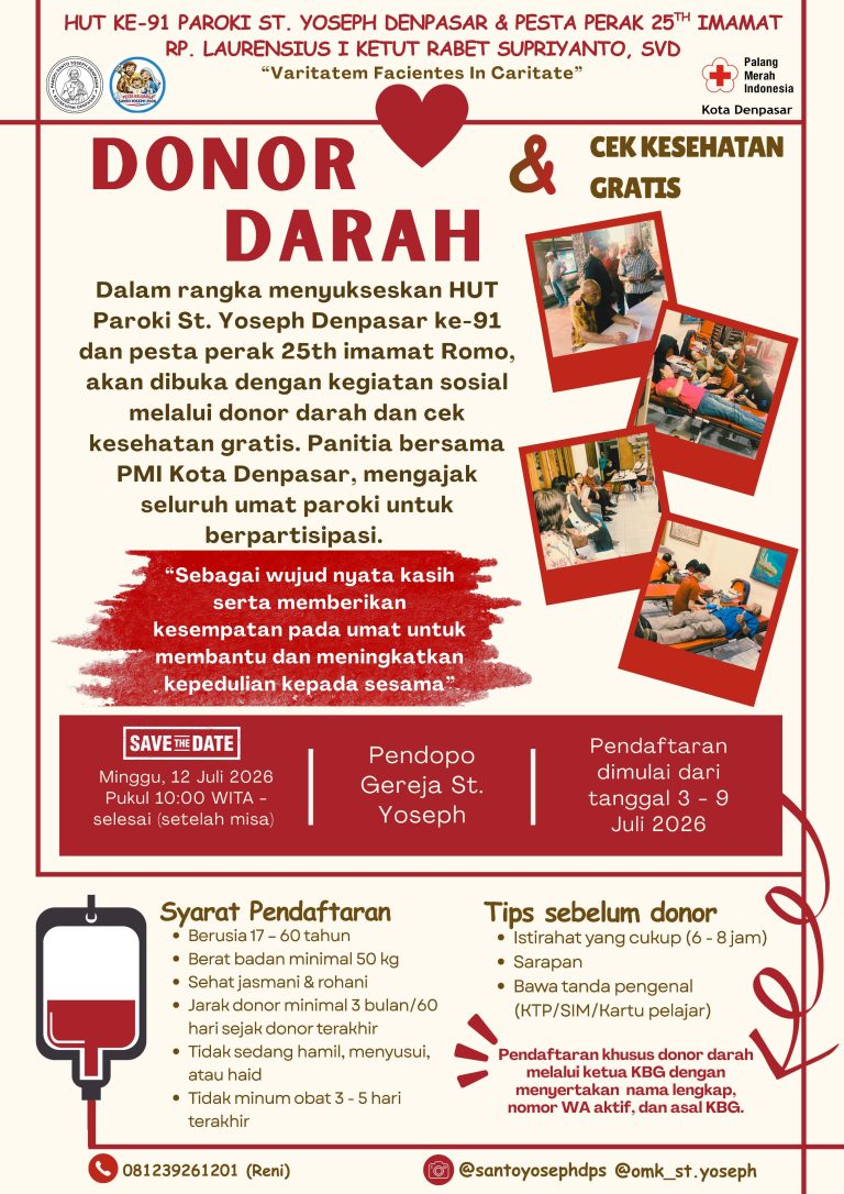 Donor darah Juli 2026